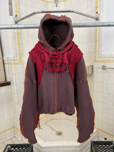 Load image into Gallery viewer, Seeing Red Marron Dyed Elephant Trunk Hoodie with Red Token Bag - Size OS