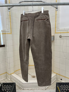 1980s Armani Padded Knee Moto Pants with Hidden Side-Zip Pockets - Size M