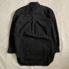 Load image into Gallery viewer, 1980s Katharine Hamnett Black Soft Cotton Oversized Military Shirt - Size XL
