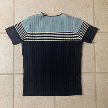 Load image into Gallery viewer, ss1999 Dexter Wong Knitted Short Sleeve Shirt with Great White Shark Print - Size S