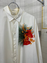 Load image into Gallery viewer, ss1987 Yohji Yamamoto Yuzen Dyed Red Orcid Shirt - Size OS