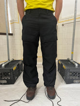 Load image into Gallery viewer, ss2007 Issey Miyake Black Darted Knee Cargo Pants - Size L
