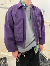 Load image into Gallery viewer, 1980s Katharine Hamnett Purple Cargo Bomber - Size OS