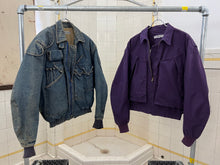 Load image into Gallery viewer, 1980s Katharine Hamnett Purple Cargo Bomber - Size OS