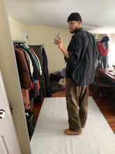 Load image into Gallery viewer, 1980s Katharine Hamnett Black Soft Cotton Oversized Military Shirt - Size XL
