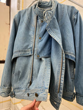 Load image into Gallery viewer, 1980s Marithe Francois Girbaud Light Wash Denim Double Closure Jacket - Size M