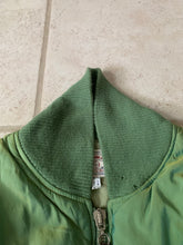 Load image into Gallery viewer, 1990s Armani Textured Iridescent Green Nylon "Hyper Cold" Cropped Jacket - Size L