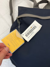 Load image into Gallery viewer, Late 1990s Mandarina Duck Navy 'Basis' Zaino Circular Backpack - Size OS