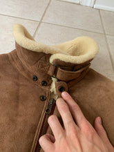 Load image into Gallery viewer, 1990s Armani Tan Suede Mouton Jacket - Size L