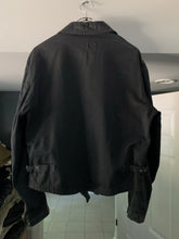 Load image into Gallery viewer, 1990s Armani Faded Grey Cotton Biker Jacket - Size M