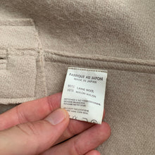 Load image into Gallery viewer, aw1995 Yohji Yamamoto Beige Raw Cut Wool Overcoat - Size OS