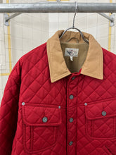 Load image into Gallery viewer, 1990s Armani Quilted Nylon Red Trucker Jacket - Size L