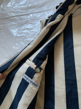 Load image into Gallery viewer, 1990s Armani Navy Pinstripe Oversized Hooded Vest - Size XL