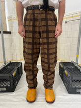 Load image into Gallery viewer, 1980s Armani Earth Toned Plaid Trousers - Size M