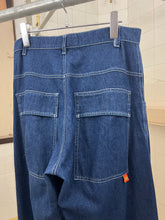 Load image into Gallery viewer, 1990s Mickey Brazil Blue Jeans with Cinch Hem Detail - Size M