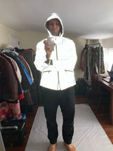 Load image into Gallery viewer, 2000s Armani Futuristic Reflective Glass Jacket with Modular Hood - Size XL