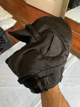 Load image into Gallery viewer, 2000s Junya Watanabe Black Nylon Aviator Hat with Fleece Lining - Size OS