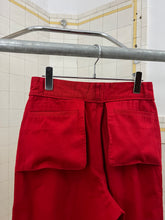 Load image into Gallery viewer, 1970s Issey Miyake Red Inside-Out Flap Pocket Trousers - Size S
