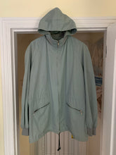 Load image into Gallery viewer, 1990s Katharine Hamnett Glacier Blue Military Parka with Ribbed Neck Hood - Size OS