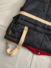 Load image into Gallery viewer, 1990s Armani Navy Pillow Neck Bondage Jacket with Removable Sleeves - Size L