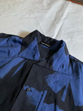 Load image into Gallery viewer, aw1991 Issey Miyake Brush Graphic High Neck Shirt - Size L