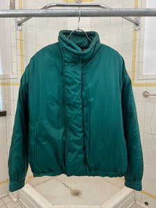 1980s Armani Green Nylon Puffer Jacket - Size L