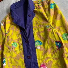 Load image into Gallery viewer, ss2000 Issey Miyake x Takashi Murakami Reversible Yellow Long Work Coat - Size M