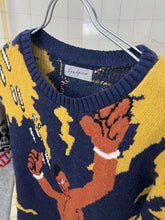 Load image into Gallery viewer, 2010s Yohji Yamamoto x Cyborg 009 Intarsia Sweater - Size S