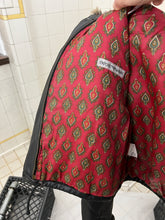 Load image into Gallery viewer, 1990s Armani Quilted Leather Cropped Jacket with Fur Hood - Size S