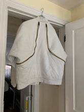 Load image into Gallery viewer, 1980s Issey Miyake White Dual Backzip Heavy Cotton Bomber Jacket with Asymmetric Closure - Size XL