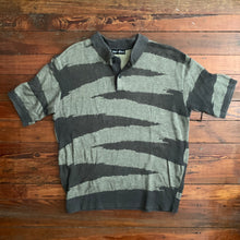 Load image into Gallery viewer, 1990s Issey Miyake Earth Tone Woven Graphic Polo - Size M