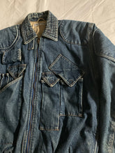 Load image into Gallery viewer, aw1986 Katharine Hamnett Denim Cargo Bomber Jacket - Size L