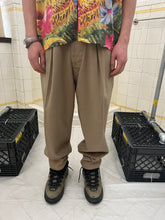 Load image into Gallery viewer, 1980s Katharine Hamnett Khaki Flap Pocket Pleated Trousers - Size M