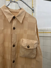Load image into Gallery viewer, ss1994 Armani Mixed Weave Cotton Beige Cargo Shirt - Size L