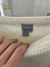 Load image into Gallery viewer, 1980s Marithe Francois Girbaud Cropped Oversized Wide Neck Sweater - Size L