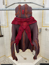 Load image into Gallery viewer, Seeing Red Marron Dyed Elephant Trunk Hoodie with Red Token Bag - Size OS