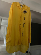 Load image into Gallery viewer, ss1992 Yohji Yamamoto Yuzen Dyed Sunflower Shirt - Size XL