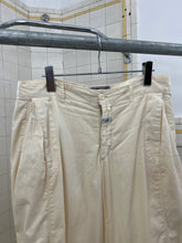 Load image into Gallery viewer, 1980s Marithe Francois Girbaud Massive White Pleated Paneled Baggy Trousers - Size L