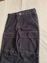 Load image into Gallery viewer, ss2007 Issey Miyake Faded Black Tactical Pants with Contrast Stitching - Size XL