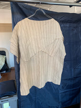 Load image into Gallery viewer, 1970s Issey Miyake Loose Slashed Linen Pullover Shirt - Size OS