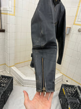 Load image into Gallery viewer, 2000 Comme des Garcons Homme Distressed Cropped Leather Jacket - Size S
