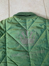 Load image into Gallery viewer, 1990s Armani Textured Iridescent Green Nylon "Hyper Cold" Cropped Jacket - Size L