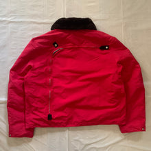 Load image into Gallery viewer, 2000s Vintage Jipijapa Red Nylon Backzip Jacket with Removable Fur Collar - Size M