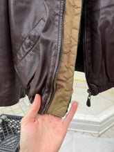 Load image into Gallery viewer, 1990s Armani Leather Bomber With Quilted Lining - Size M