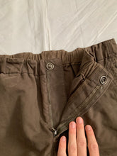 Load image into Gallery viewer, 2000s Armani Mud Brown Flared Military Bondage Pants - Size L