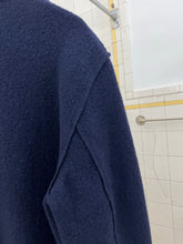 Load image into Gallery viewer, Late 1990s Mandarina Duck Raw Cut Boiled Wool Quarter Zip Pullover - Size M