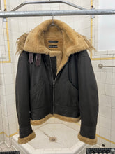 Load image into Gallery viewer, aw1994 Issey Miyake Faux Mouton Cropped High Neck Flight Jacket - Size L