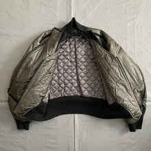 Load image into Gallery viewer, aw1994 Issey Miyake Dual Zip Robocop Bomber with Coated Nylon - Size XL