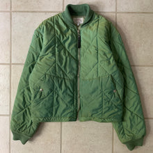 Load image into Gallery viewer, 1990s Armani Textured Iridescent Green Nylon "Hyper Cold" Cropped Jacket - Size L