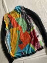 Load image into Gallery viewer, ss1997 Yohji Yamamoto Mesh Geometric Print Top - Size M